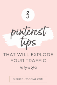 The three best Pinterest growth strategies revealed. If you want to increase your traffic from Pinterest make sure your doing these three things. #pinteresttips #pinterestmarketing