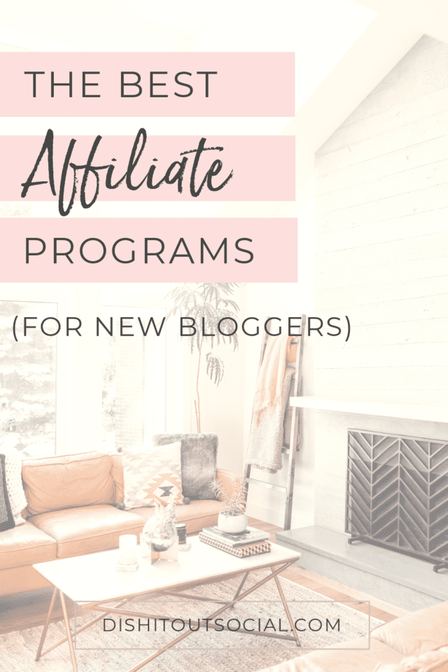 In this post, I give you the best affiliate programs for new bloggers. Start making money online with an affiliate marketing strategy. #affiliatemarketing