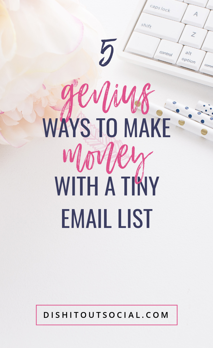 5 Genius Ways to Make Money with a Small Email List