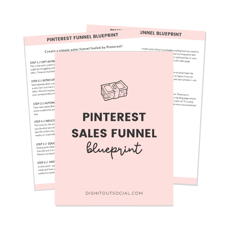 Pinterest sales funnel blueprint